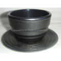 High Quality Printed Cast Iron Cup with Saucer